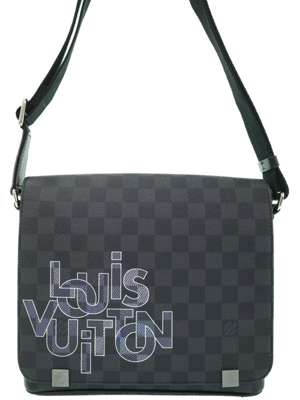 Louis Vuitton Damier Graphite Black District Shoulder Bag